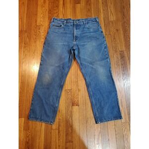 EUC Full Blue Men's Big & Tall Medium Wash 5-Pocket Relaxed Fit Jean 40X30‎